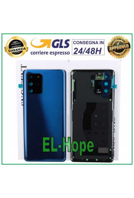 SCOCCA BATTERIA POSTERIORE ORIGINALE SAMSUNG GALAXY S10 LITE SM-G770 PRISM BLU