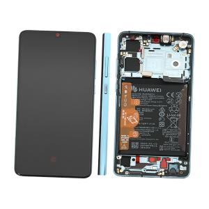 DISPLAY LCD PER HUAWEI P30 AURORA BLU CON FRAME 02354HRH 02354HNJ - SERVICE PACK