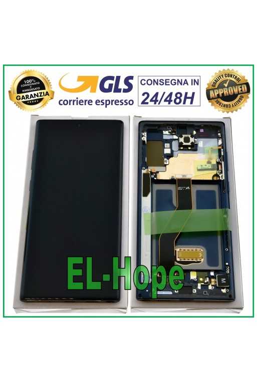 DISPLAY ORIGINALE RENEWED SAMSUNG NOTE 10 PLUS SM-N975 TOUCH NERO GH82-20900A