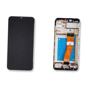 DISPLAY LCD PER SAMSUNG A025F A025G A02S NERO (NON EU) CON FRAME GH81-20118A SERVICE PACK