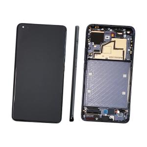 DISPLAY LCD PER XIAOMI MI 11 NERO TARNISH CON FRAME 56000800K200 5600140K2B00 56000U00K200