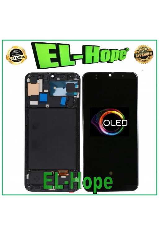DISPLAY TOUCH LCD OLED + FRAME PER SAMSUNG GALAXY A50 SM A505 F PARI ORIGINALE