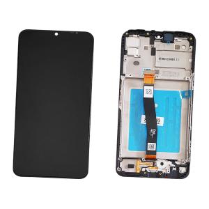 DISPLAY LCD PER SAMSUNG A226B A22 5G NERO CON FRAME GH81-20694A SERVICE PACK