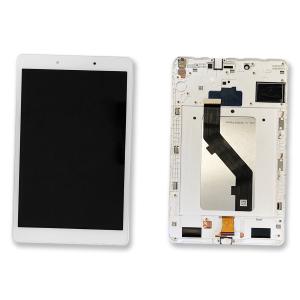 DISPLAY LCD PER SAMSUNG T290 TAB A 8.0 BIANCO / SILVER CON FRAME