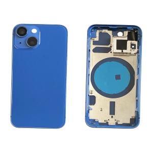 BACK COVER PER IPHONE 13 MINI BLU CON FRAME COMPATIBILE