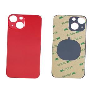 VETRO POSTERIORE PER IPHONE 13 MINI ROSSO (BIG HOLE) COMPATIBILE