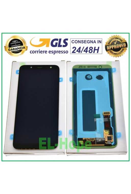DISPLAY ORIGINALE RENEWED SAMSUNG GALAXY J6 2018 SM J600F TOUCH NERO GH97-21931A