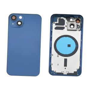 BACK COVER PER IPHONE 13 BLU CON FRAME COMPATIBILE