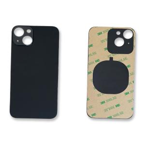 VETRO POSTERIORE PER IPHONE 13 NERO (BIG HOLE) COMPATIBILE