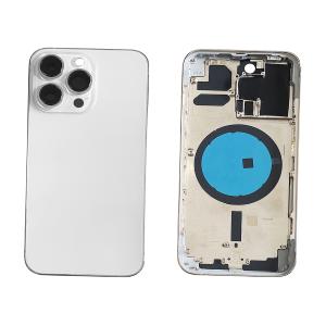 BACK COVER PER IPHONE 13 PRO BIANCO SILVER CON FRAME COMPATIBILE
