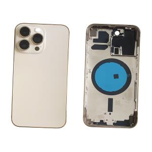 BACK COVER PER IPHONE 13 PRO ORO GOLD CON FRAME COMPATIBILE