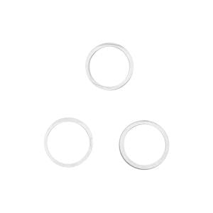 CORNICE CAM POSTERIORE PER IPHONE 13 PRO BIANCO SILVER (3 PZ)