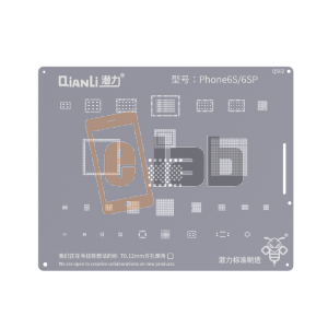 STENCIL 2D PER REBALLING FULL IC - NAND - BASEBAND - CPU - RAM IPHONE 6S / 6S PLUS QS02 QIANLI