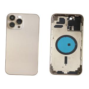 BACK COVER PER IPHONE 13 PRO MAX ORO GOLD CON FRAME COMPATIBILE