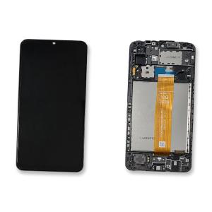 DISPLAY LCD PER SAMSUNG A127F A12 2021 NERO CON FRAME GH82-26485A GH82-26486A (BOE B3)