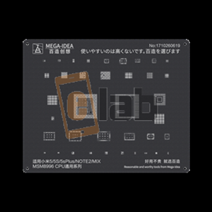 STENCIL NERO PER REBALLING CPU QUALCOMM SNAPDRAGON MSM8996 / FULL IC XIAOMI MEGA-IDEA