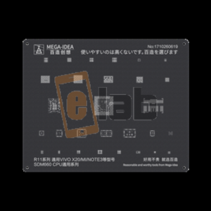 STENCIL NERO PER REBALLING CPU QUALCOMM SNAPDRAGON SDM660 / FULL IC VIVO X20-XIAOMI NOTE 3-OPPO R11 QL05 MEGA-IDEA