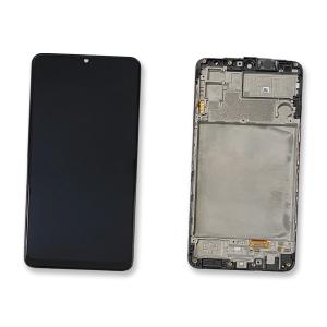 DISPLAY LCD PER SAMSUNG M225F M22 NERO CON FRAME GH82-26153A GH82-26866A - SERVICE PACK