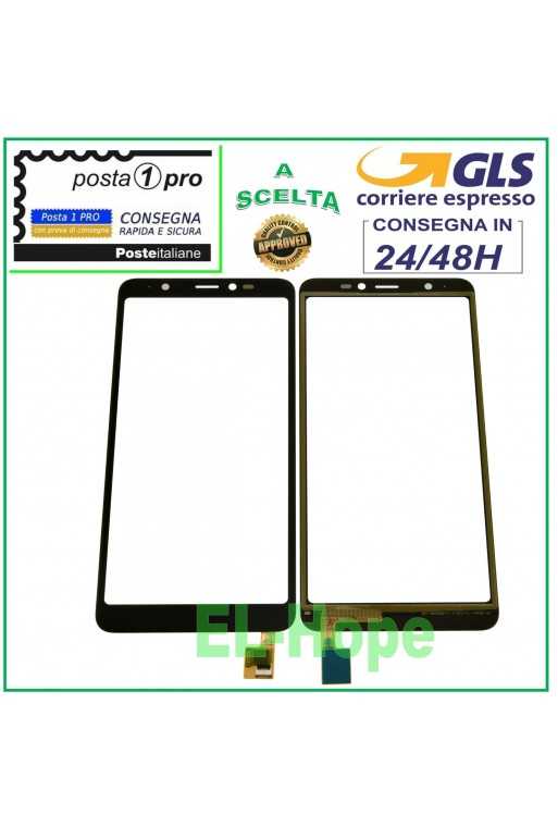 TOUCH SCREEN VETRO WIKO Y60 DIGITIZER VETRINO NERO 5.45&amp;