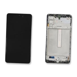 DISPLAY LCD PER SAMSUNG M526B M52 5G NERO CON FRAME GH82-27091A GH82-27094A