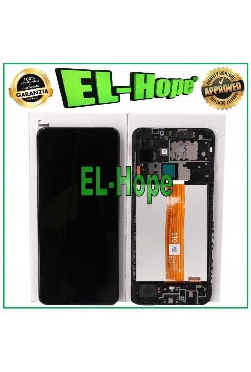DISPLAY FRAME ORIGINALE SERVICE SAMSUNG A12 SM-A125 TOUCH SCREEN GH82-24491A