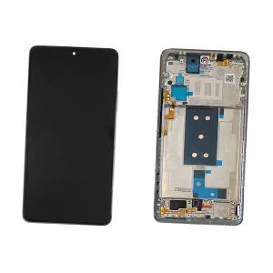 DISPLAY LCD PER XIAOMI MI 11T PRO SILVER CON FRAME 5600040K3S00 56000D0K3S00 - SERVICE PACK