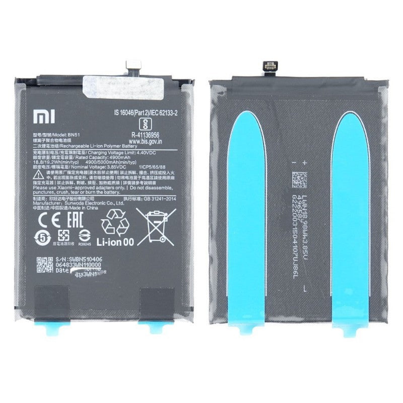 Xiaomi Service Pack Batteria BN51 Originale per Redmi 8 8A