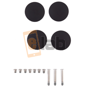 SET PIEDINI IN GOMMA + SET VITI SCOCCA POSTERIORE MACBOOK PRO A1278 A1286 A1297