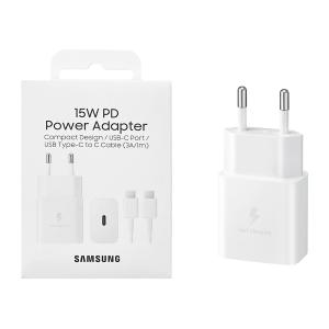TRAVEL SAMSUNG EP-T1510XWEGEU PD 15W BIANCO CON CAVO TYPE-C - BLISTER