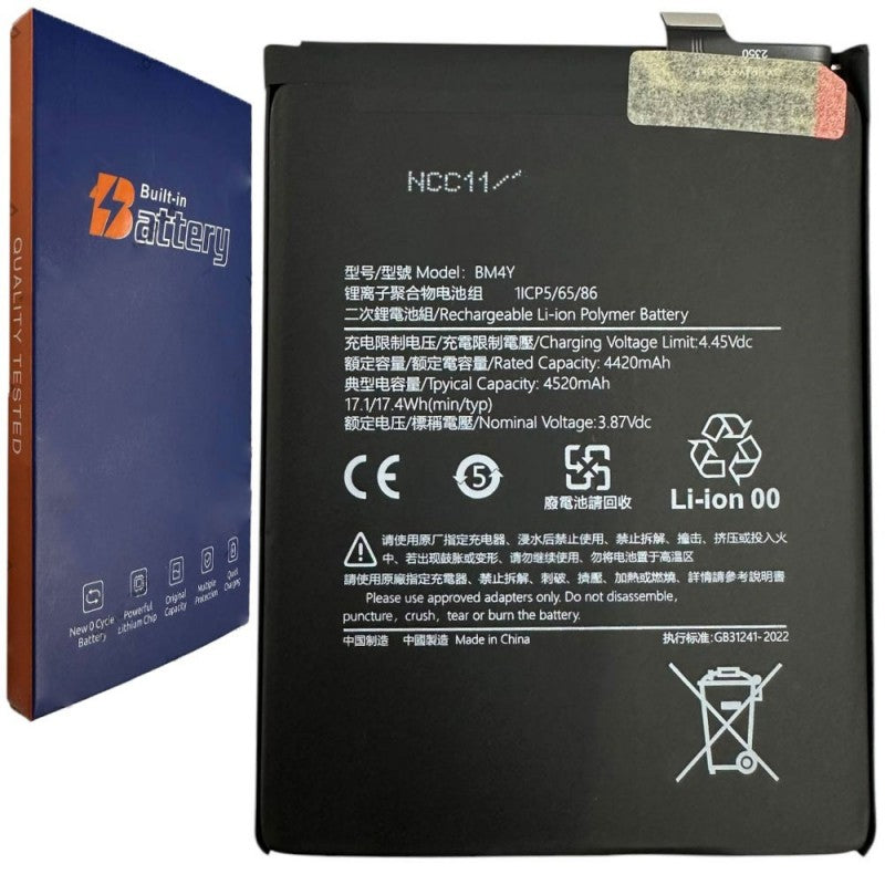 Batteria Compatibile BM4Y Per Xiaomi MI Poco F3 / Mi 11X / Mi 11X Pro