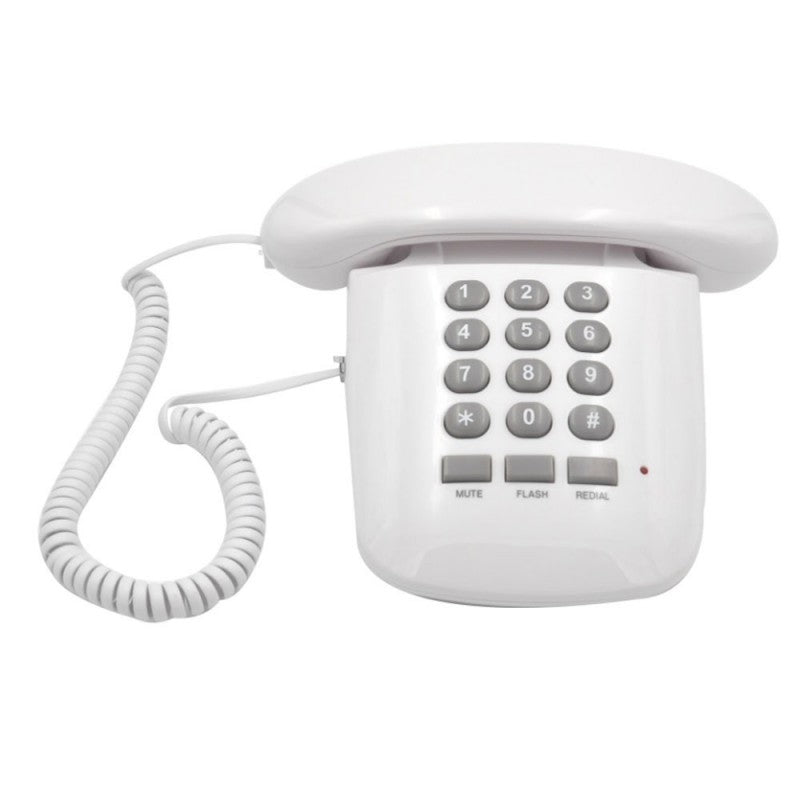Brondi SOLE Telefono Fisso Design Retr&amp;ograve; Comoda Impugnatura per il Trasporto | Bianco