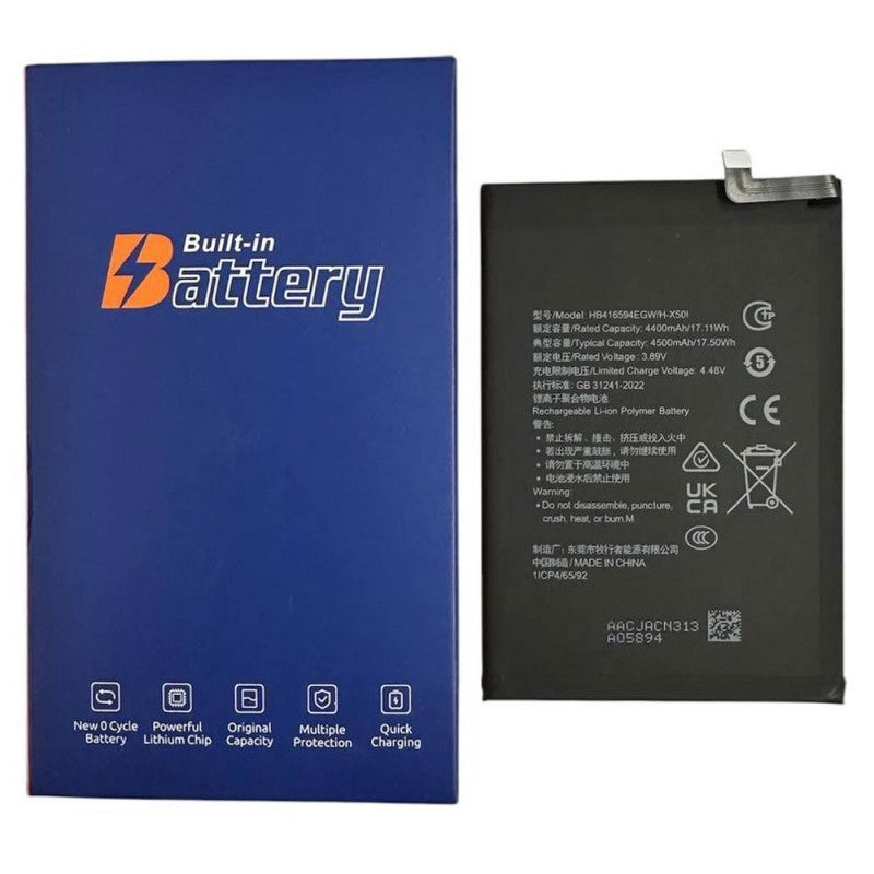 Batteria Compatibile per Honor X50i / 90 lite / 200 Lite / X8A | CRT-NX1 CRT-AN00 HB416594EGW