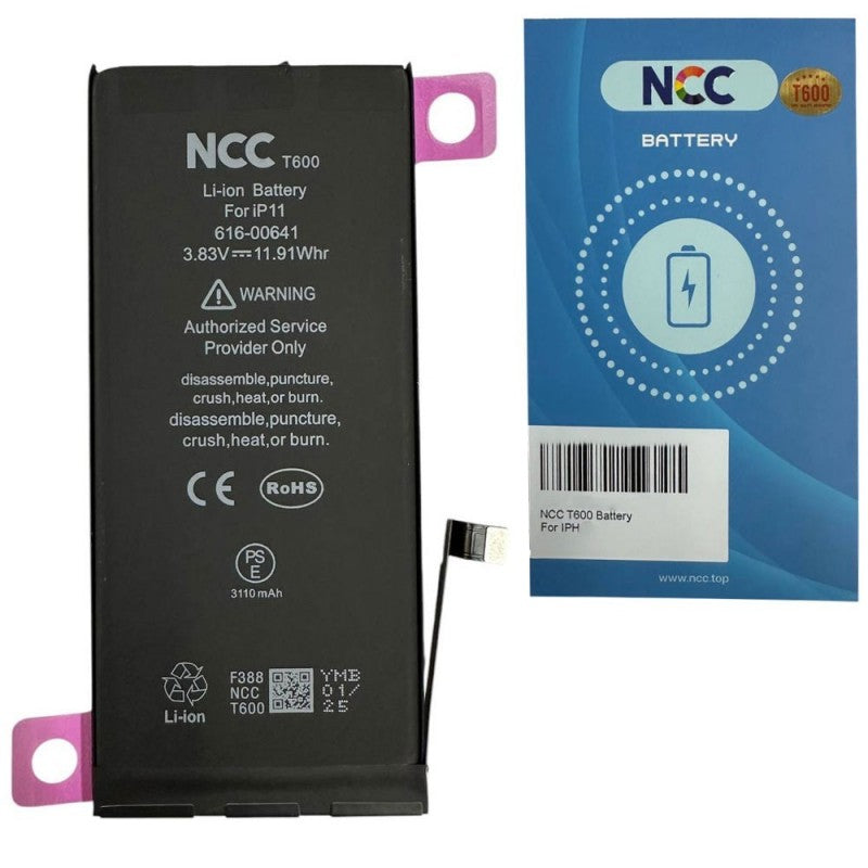 Batteria Compatibile Apple iPhone 11 NCC T600 A2111 | A2223 | A2221 | TI Chip - 3110mAh