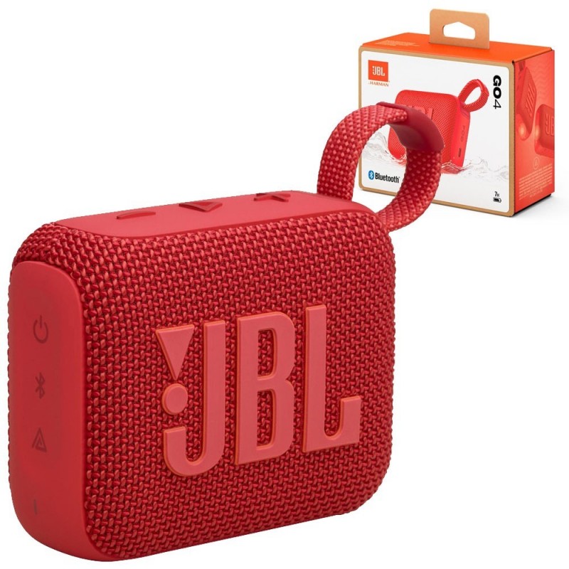 JBL GO 4 Speaker Bluetooth Cassa Portatile Waterproof e Dustproof IP67 | Rosso