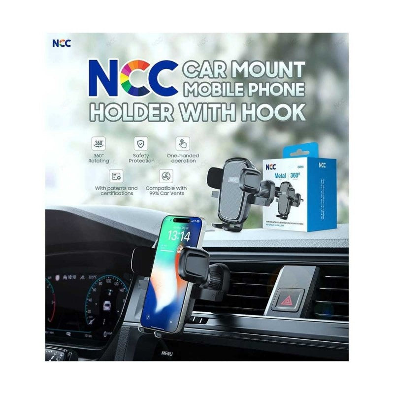 NCC Supporto da Auto CH10 Universale con Clip Per Bocchetta d&