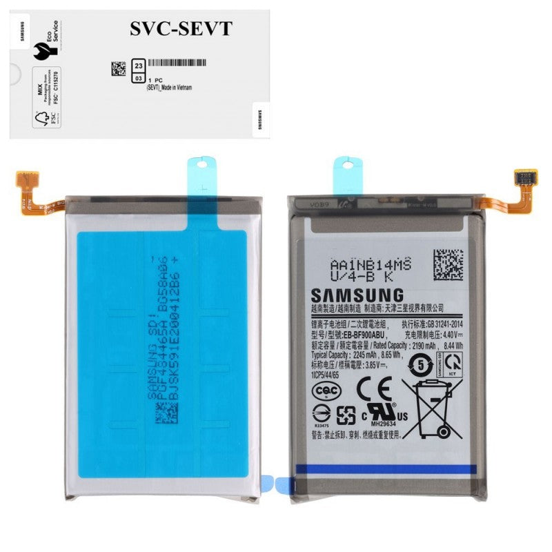 Samsung Service Pack Batteria EB-BF900ABU Originale per Galaxy Z Fold 5g F900 MAIN 2245MAH