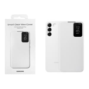 COVER CUSTODIA PER SAMSUNG GALAXY S22+ 5G SMART CLEAR VIEW CHIUSURA FLIP WHITE EF-ZS906CWEGEE