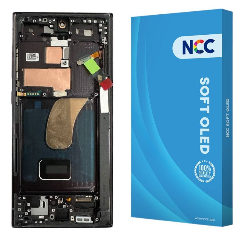 Display LCD NCC SOFT OLED + Frame Per Samsung Galaxy S23 Ultra S918B EU VERSION