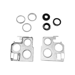 VETRO CAM POSTERIORE PER IPHONE 13 PRO (KIT COMPLETO) SILVER