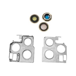 VETRO CAM POSTERIORE PER IPHONE 13 PRO MAX (KIT COMPLETO) GOLD