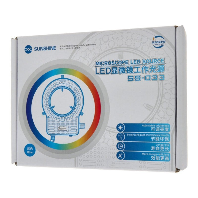 Sunshine SS-033 Lampada LED per microscopi con luminosit&amp;agrave; regolabile | Blu