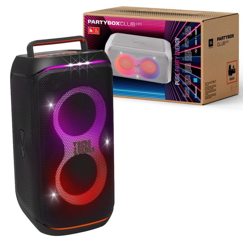 JBL PARTYBOX CLUB 120 Speaker Bluetooth Portatile Effetti Luce Cassa Altoparlante IPX4 Nero