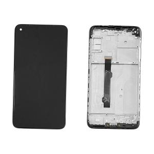 DISPLAY LCD PER MOTOROLA XT2045 MOTO G8 NERO CON FRAME