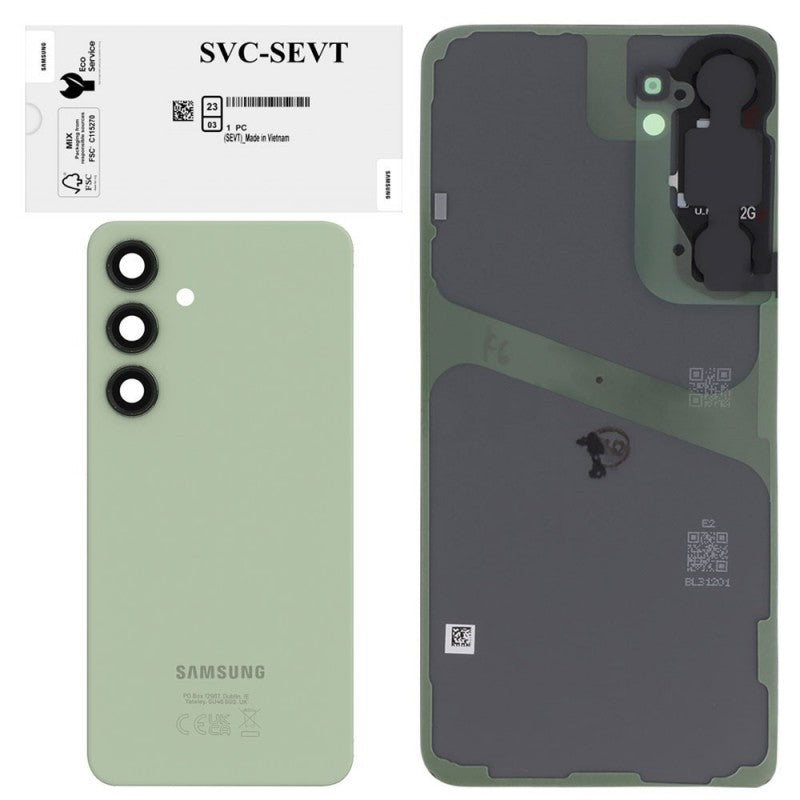 Samsung Back Cover Originale Service Pack per Galaxy S24+ Plus | Verde, Jade Green
