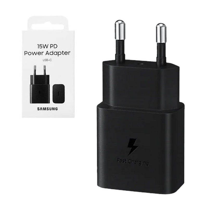 Samsung Caricabatterie USB-C Fast Charging 15W EP-T1510NBEGEU | Nero