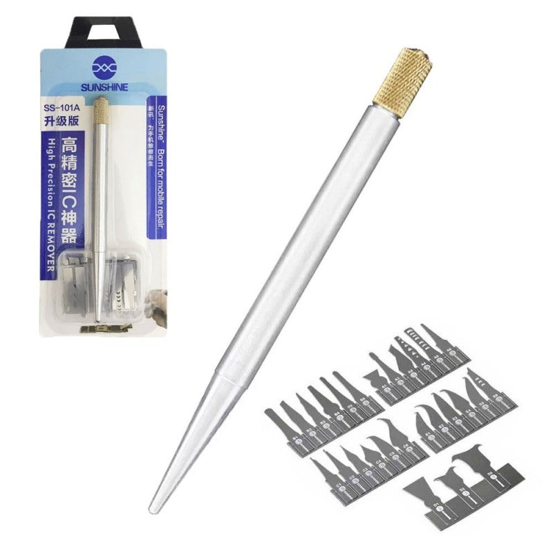 SUNSHINE SS-101A Impugnatura per Rimozione Chip IC Con Set Lame