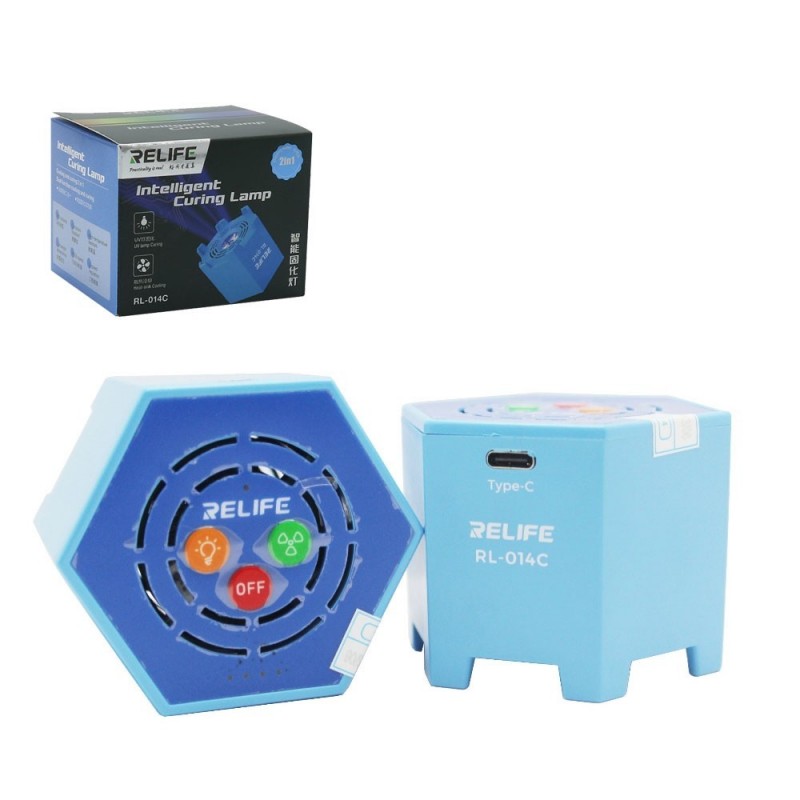 RELIFE RL-014C 2-in-1 Lampada Polimerizzazione UV Intelligente ad Aria Fredda 2 in 1