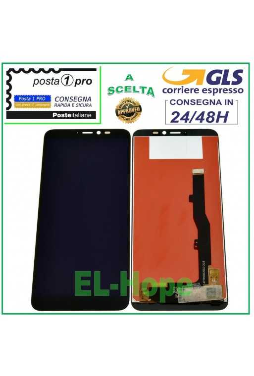 DISPLAY LCD PER ZTE BLADE A530 A606 TOUCH SCREEN SCHERMO MONITOR 5.45&amp;quot; NERO