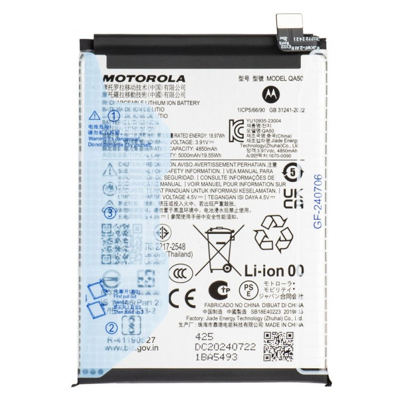 Motorola Service Pack Batteria Originale QA50 per Moto G55 XT2435-2