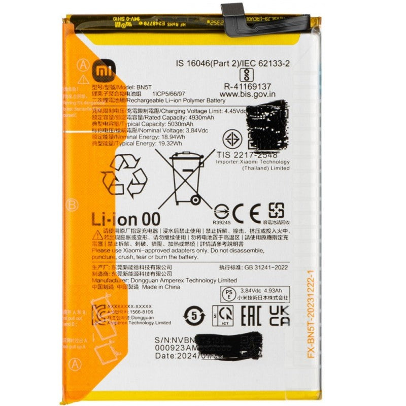 Xiaomi Service Pack Batteria BN5T per Poco M6 4G / Redmi 13